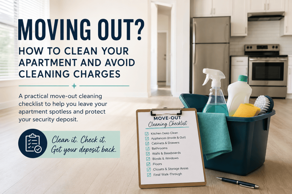 Moving Out? How to Clean Your Apartment and Avoid Cleaning&nbsp;Charges